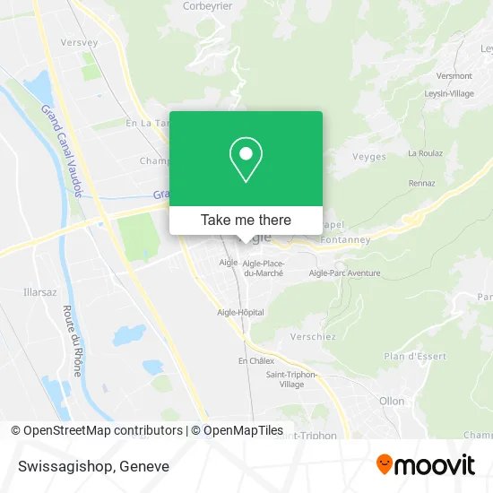 Swissagishop map