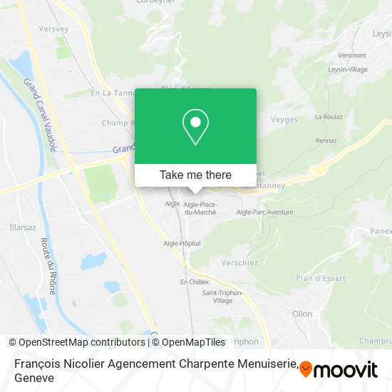 François Nicolier Agencement Charpente Menuiserie map