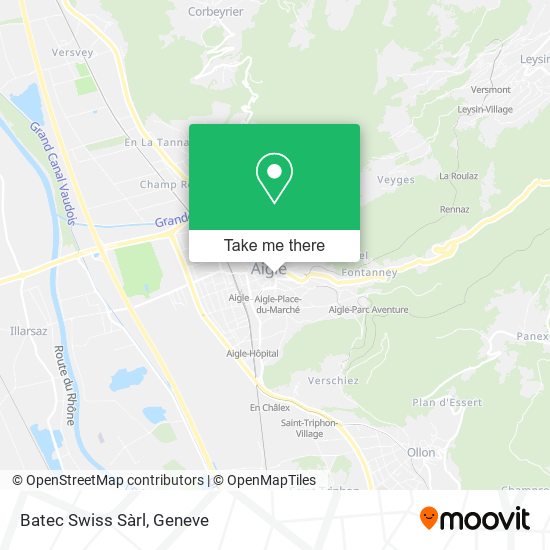 Batec Swiss Sàrl map