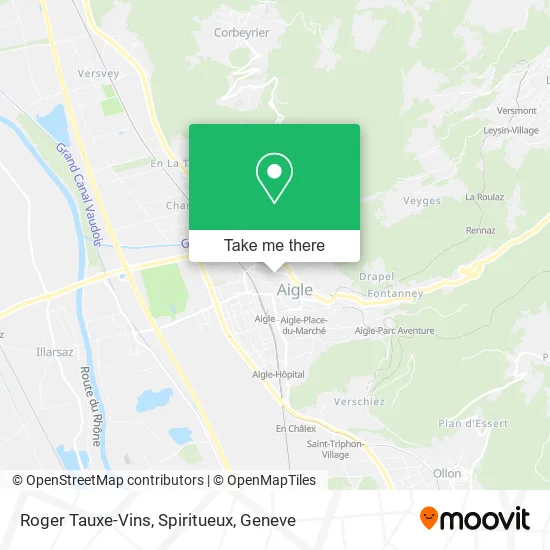 Roger Tauxe-Vins, Spiritueux map