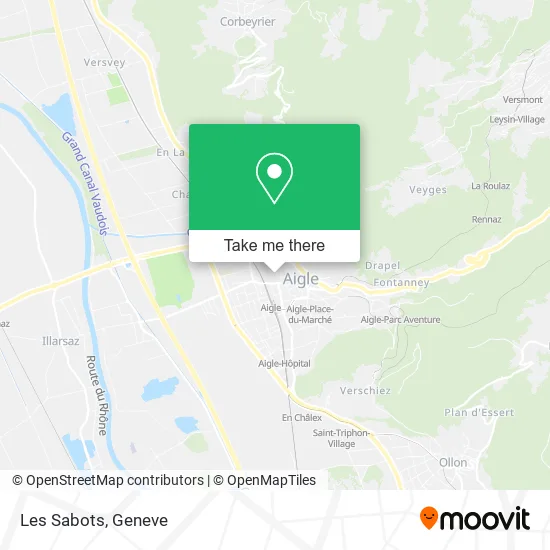 Les Sabots map