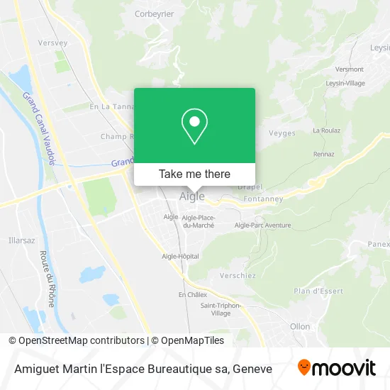 Amiguet Martin l'Espace Bureautique sa map