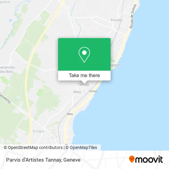 Parvis d'Artistes Tannay map