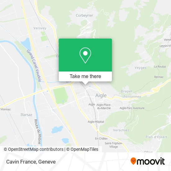 Cavin France map