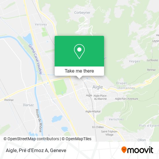 Aigle, Pré d'Emoz A map