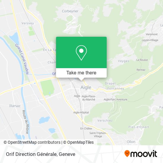 Orif Direction Générale map