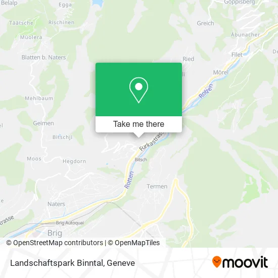 Landschaftspark Binntal map