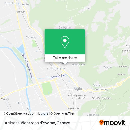 Artisans Vignerons d'Yvorne map