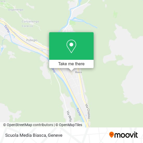 Scuola Media Biasca map