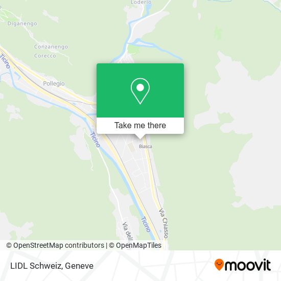 LIDL Schweiz map