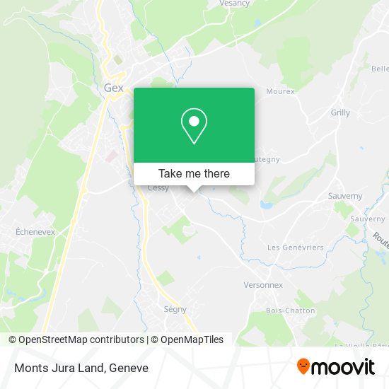 Monts Jura Land map