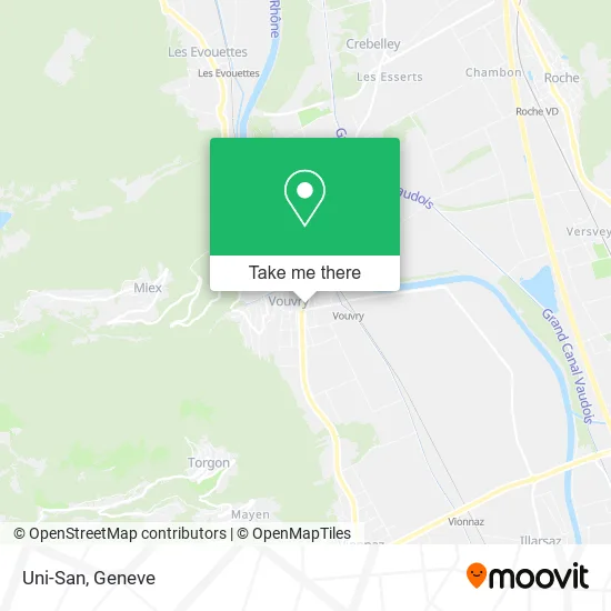 Uni-San map