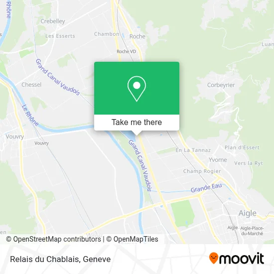 Relais du Chablais map