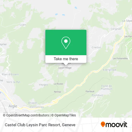 Castel Club Leysin Parc Resort map