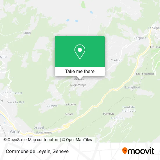 Commune de Leysin map