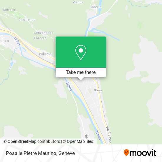 Posa le Pietre Maurino map