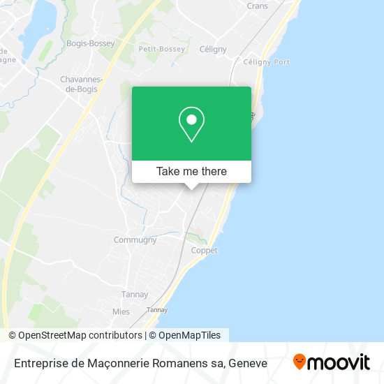 Entreprise de Maçonnerie Romanens sa map