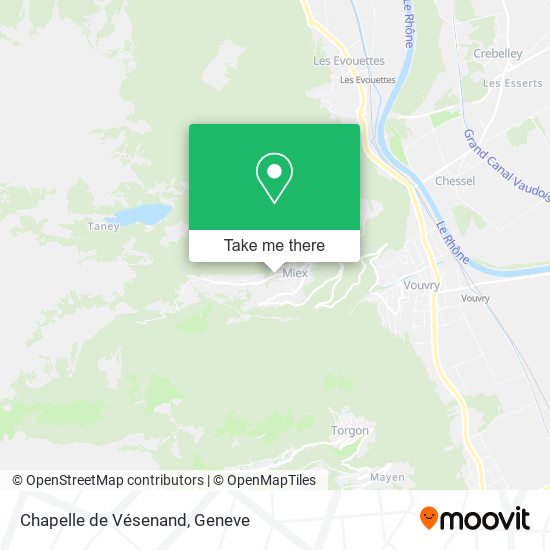 Chapelle de Vésenand map