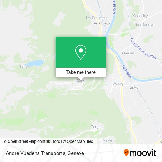 Andre Vuadens Transports map