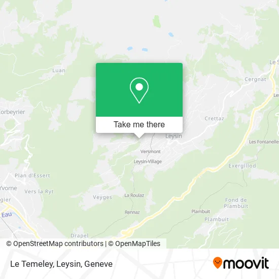 Le Temeley, Leysin map