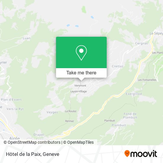 Hôtel de la Paix map