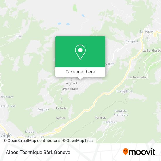Alpes Technique Sàrl map