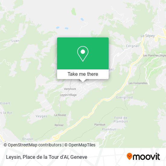 Leysin, Place de la Tour d'Aï map