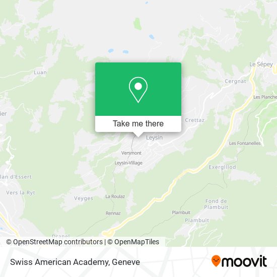 Swiss American Academy map