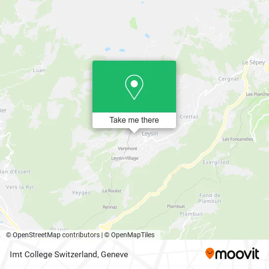 Imt College Switzerland map