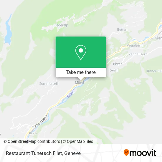 Restaurant Tunetsch Filet map