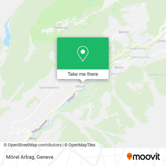 Mörel Arbag map