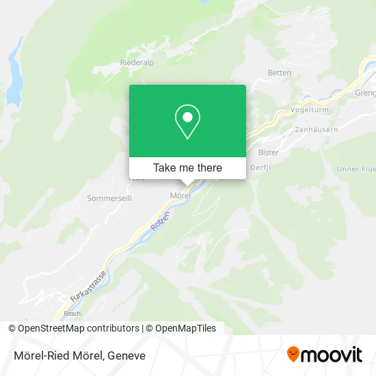 Mörel-Ried Mörel map