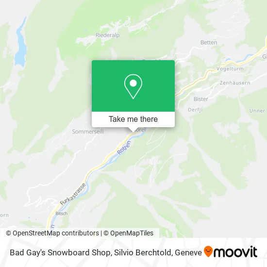 Bad Gay's Snowboard Shop, Silvio Berchtold map