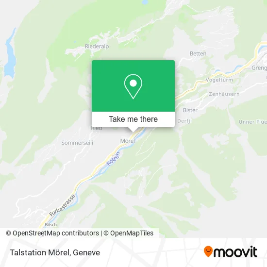 Talstation Mörel map