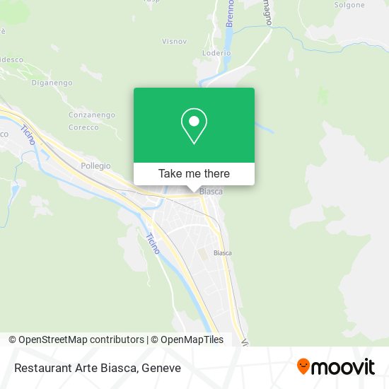 Restaurant Arte Biasca map
