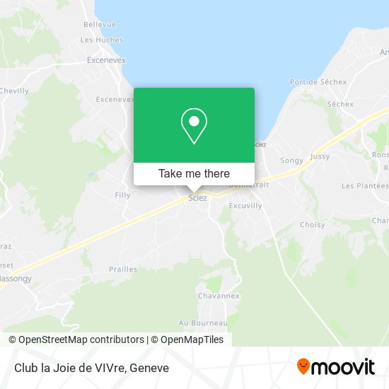 Club la Joie de VIVre map