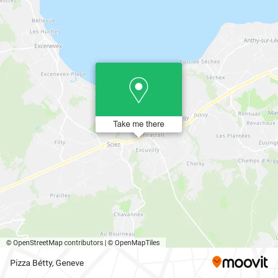 Pizza Bétty map