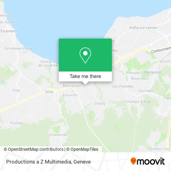 Productions a Z Multimedia map