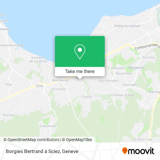 Borgies Bertrand à Sciez map