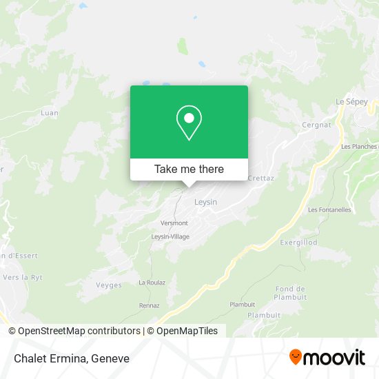 Chalet Ermina map