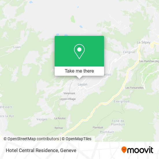 Hotel Central Residence map