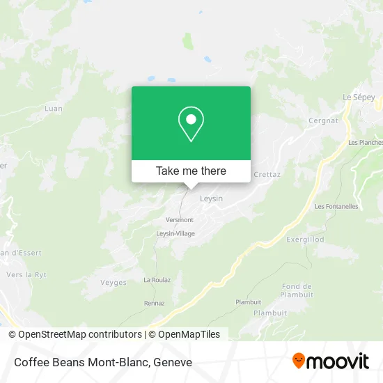 Coffee Beans Mont-Blanc map