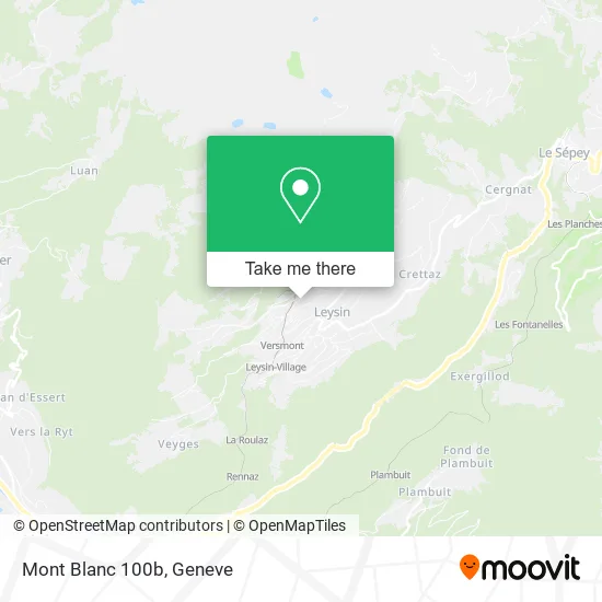 Mont Blanc 100b map