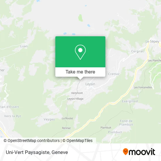 Uni-Vert Paysagiste map