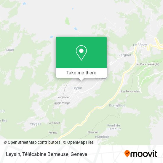 Leysin, Télécabine Berneuse map