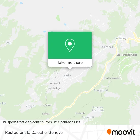 Restaurant la Calèche map