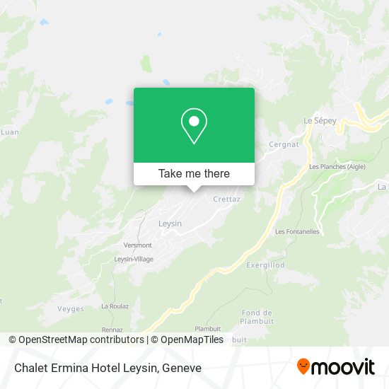 Chalet Ermina Hotel Leysin map