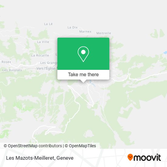 Les Mazots-Meilleret map