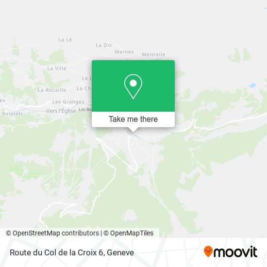 Route du Col de la Croix 6 map