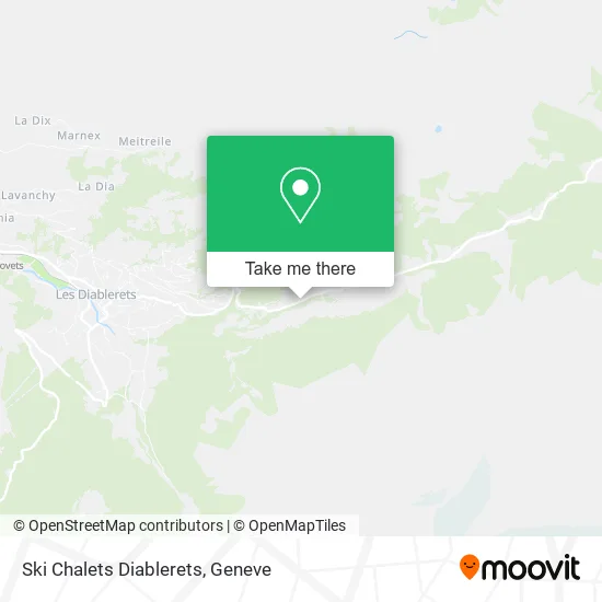 Ski Chalets Diablerets map